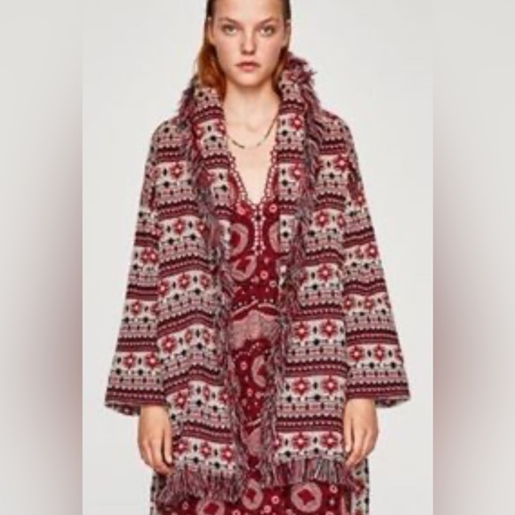 Zara Jackets & Blazers - Zara Belted Sweater Jacket